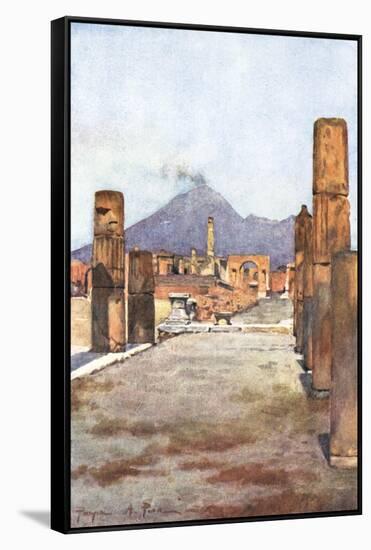 Street View - Pompeii-Alberto Pisa-Framed Stretched Canvas