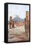 Street View - Pompeii-Alberto Pisa-Framed Stretched Canvas