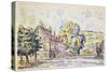 Street with a Frame House in Normandy, C1925-Paul Signac-Stretched Canvas