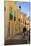 Street with Cyclist, Old Town, Bouzigues, Thau Basin, Herault, Languedoc, France, Europe-Guy Thouvenin-Mounted Photographic Print