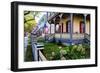 Street with Victorian Style Houses w Cape May, New Jersey-George Oze-Framed Photographic Print