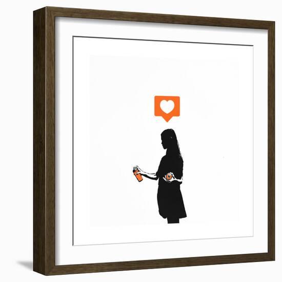 Streetart Sweetheart-Alex Cherry-Framed Premium Giclee Print