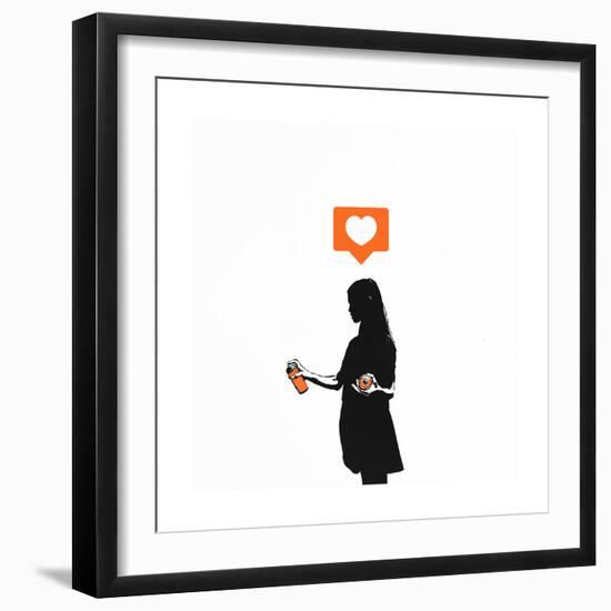 Streetart Sweetheart-Alex Cherry-Framed Premium Giclee Print