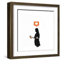 Streetart Sweetheart-Alex Cherry-Framed Art Print