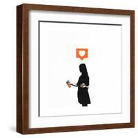 Streetart Sweetheart-Alex Cherry-Framed Art Print