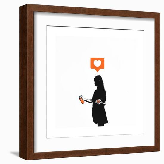 Streetart Sweetheart-Alex Cherry-Framed Art Print