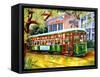 Streetcar in New Orleans-Diane Millsap-Framed Stretched Canvas