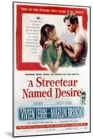 Streetcar Named Desire, Vivien Leigh, Marlon Brando, 1951-null-Mounted Art Print