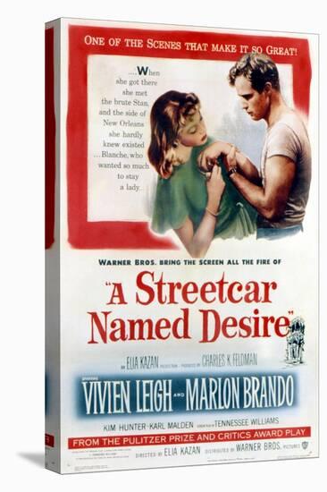 Streetcar Named Desire, Vivien Leigh, Marlon Brando, 1951-null-Stretched Canvas