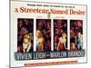 Streetcar Named Desire, Vivien Leigh, Marlon Brando, Kim Hunter, Karl Malden, 1951-null-Mounted Art Print