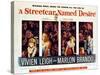 Streetcar Named Desire, Vivien Leigh, Marlon Brando, Kim Hunter, Karl Malden, 1951-null-Stretched Canvas