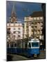 Streetcar, Zurich, Switzerland-Walter Bibikow-Mounted Photographic Print