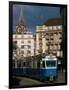 Streetcar, Zurich, Switzerland-Walter Bibikow-Framed Photographic Print