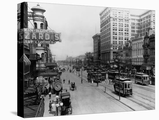 Streetcars in New Orleans-null-Stretched Canvas