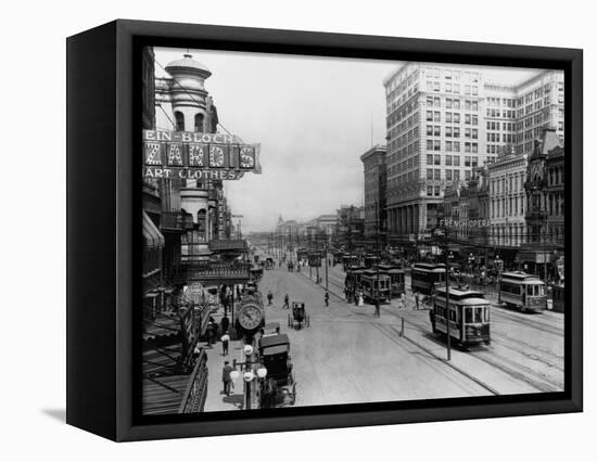 Streetcars in New Orleans-null-Framed Stretched Canvas