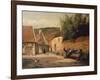 Streetcorner in the Village-Camille Pissarro-Framed Giclee Print