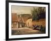 Streetcorner in the Village-Camille Pissarro-Framed Giclee Print