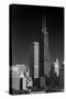 Streeterville Chicago Illinois BW-Steve Gadomski-Stretched Canvas