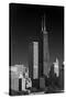 Streeterville Chicago Illinois BW-Steve Gadomski-Stretched Canvas