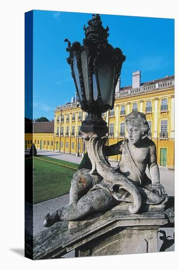 Streetlight with Putto and Cornucopia, Courtyard, Eszterhaza Palace-null-Stretched Canvas