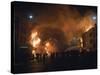 Streets Ablaze from Rioting Following Assassination of Martin Luther King Jr-null-Stretched Canvas