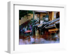 Streets and Shops in Sannen-Zaka, Kyoto, Japan-Frank Carter-Framed Photographic Print