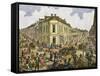 Streets Junction. New York 1829.-Tarker-Framed Stretched Canvas