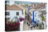 Streets, Obidos, Estremadura, Portugal, Europe-G and M Therin-Weise-Stretched Canvas