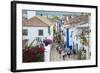 Streets, Obidos, Estremadura, Portugal, Europe-G and M Therin-Weise-Framed Photographic Print