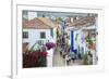 Streets, Obidos, Estremadura, Portugal, Europe-G and M Therin-Weise-Framed Photographic Print