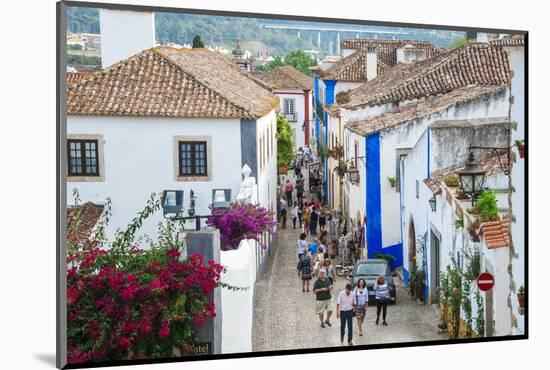 Streets, Obidos, Estremadura, Portugal, Europe-G and M Therin-Weise-Mounted Photographic Print