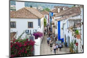 Streets, Obidos, Estremadura, Portugal, Europe-G and M Therin-Weise-Mounted Photographic Print