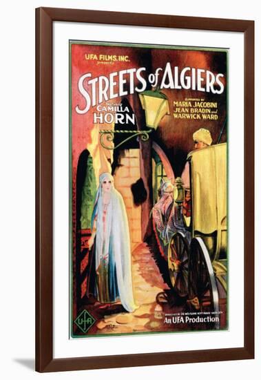 Streets Of Algiers - 1928-null-Framed Giclee Print
