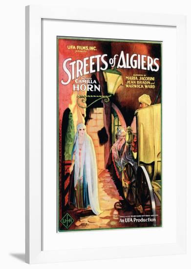 Streets Of Algiers - 1928-null-Framed Giclee Print