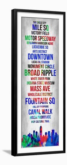 Streets of Indianapolis 1-Lina Lu-Framed Premium Giclee Print