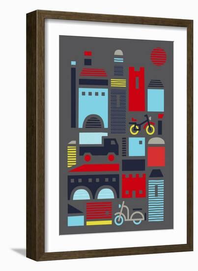 Streets Of Marrakesh-null-Framed Giclee Print