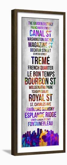 Streets of New Orleans 1-Lina Lu-Framed Premium Giclee Print