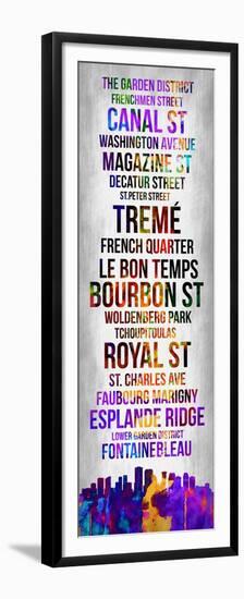 Streets of New Orleans 1-Lina Lu-Framed Premium Giclee Print
