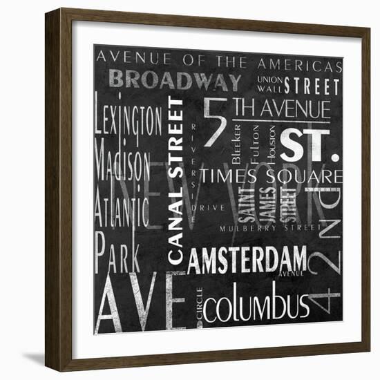 Streets of New York-null-Framed Art Print