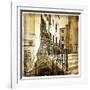 Streets Of Old Venice -Picture In Retro Style-Maugli-l-Framed Art Print