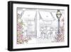 Streets of Paris I-Beth Grove-Framed Art Print