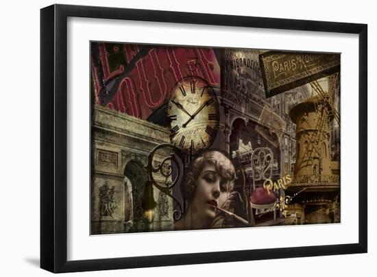 Streets of Paris II-null-Framed Giclee Print