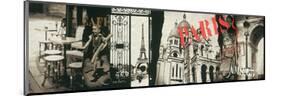 Streets of Paris-Joadoor-Mounted Art Print