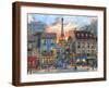 Streets of Paris-Dominic Davison-Framed Art Print