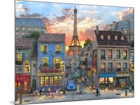 Streets of Paris-Dominic Davison-Mounted Art Print