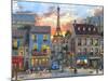 Streets of Paris-Dominic Davison-Mounted Art Print