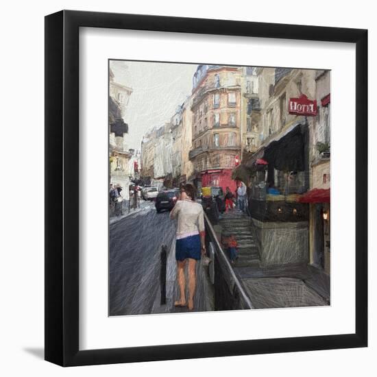 Streets of Paris-Sarah Butcher-Framed Art Print