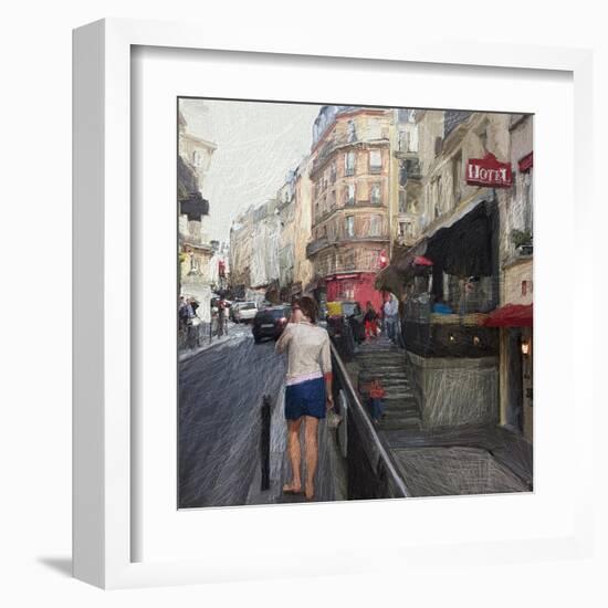 Streets of Paris-Sarah Butcher-Framed Art Print