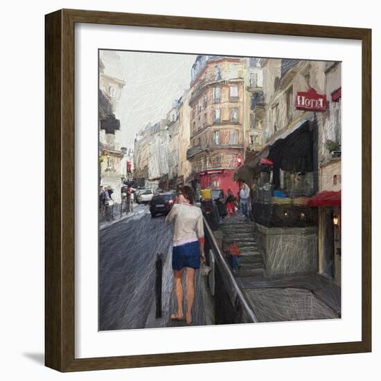 Streets of Paris-Sarah Butcher-Framed Art Print