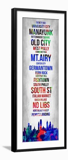 Streets of Philadelphia 1-Lina Lu-Framed Art Print